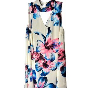 Peach Love California Floral Kimono Swing Dress - Size M